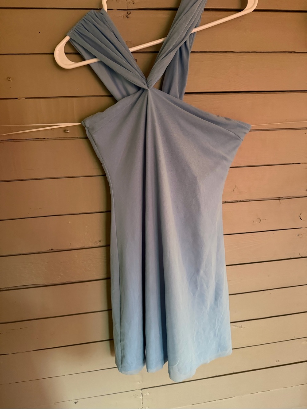 Hello Molly Pale Blue Mini Dress